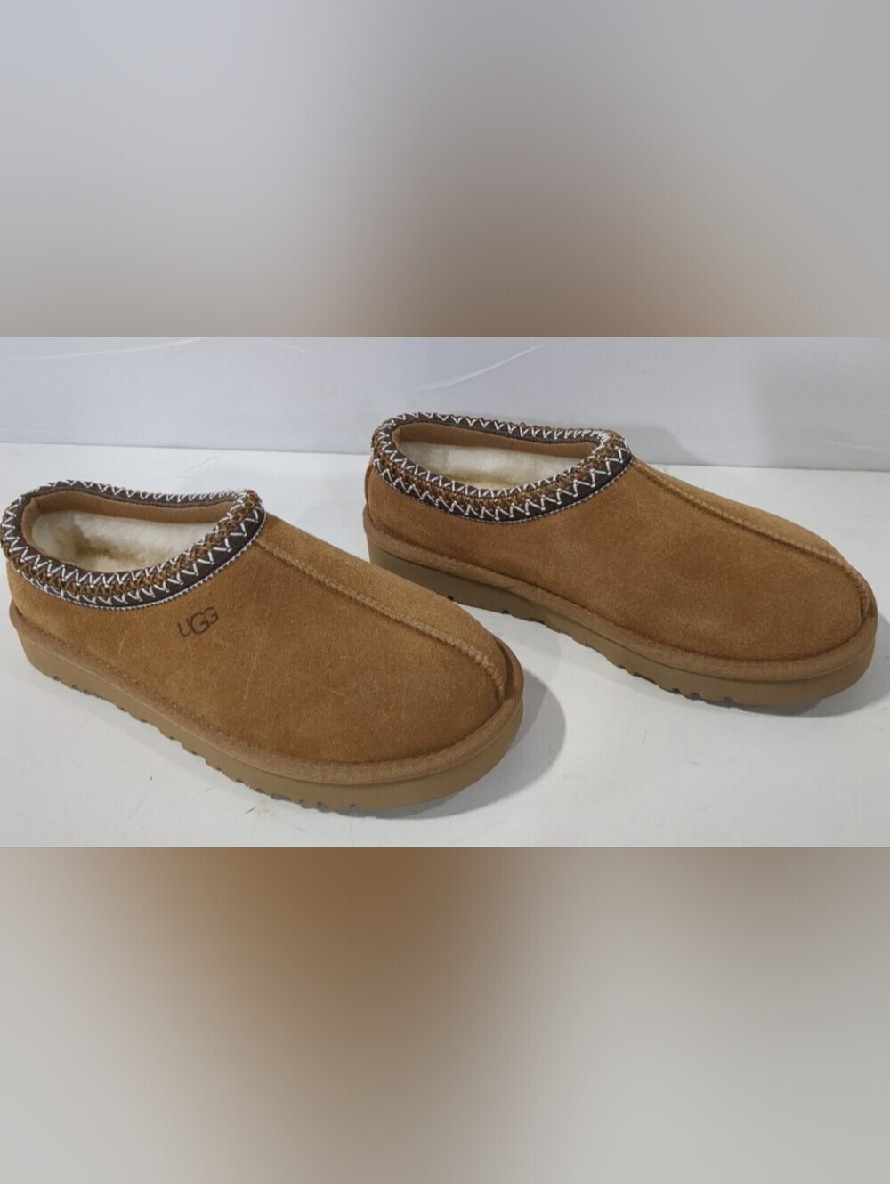 UGG™ Tasman Chestnut Slip-On Shearling Lined Slippers Size 7 New - Picture 4 of 12